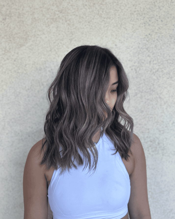 Effortlessly Tousled Ashy Waves