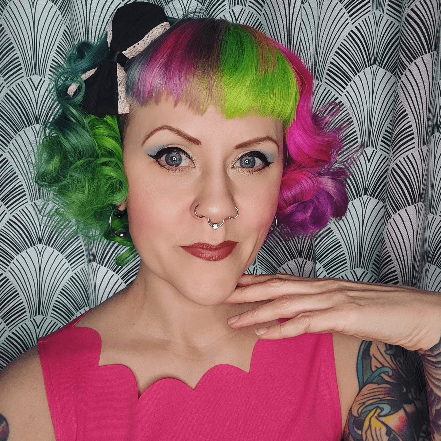 Colorful Clown Hair Whimsy