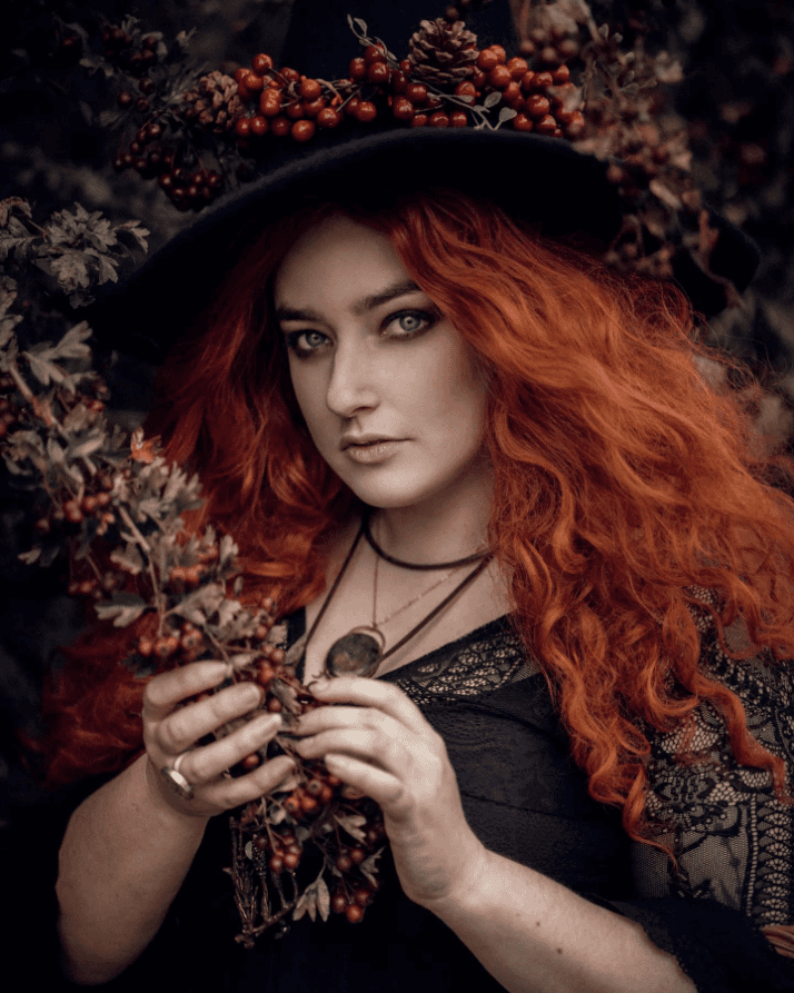 Fiery Enchantress Curls Unleashed