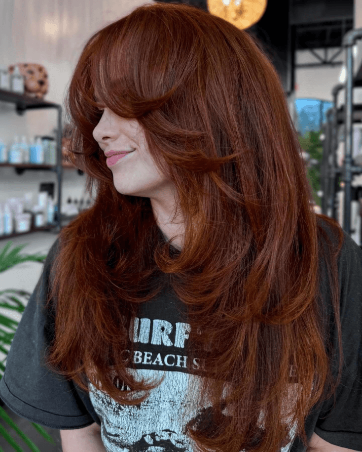 Romantic Auburn Waves Flow