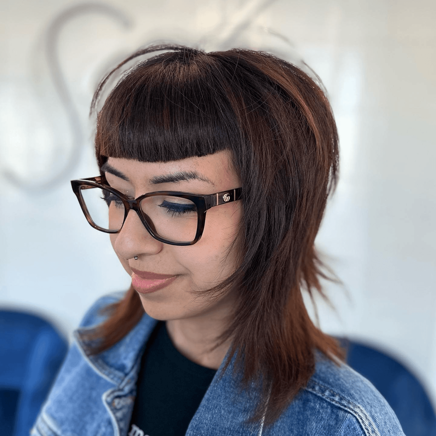 Edgy Mullet Micro Bangs