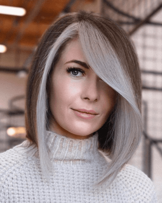 Edgy Asymmetrical Bob Style