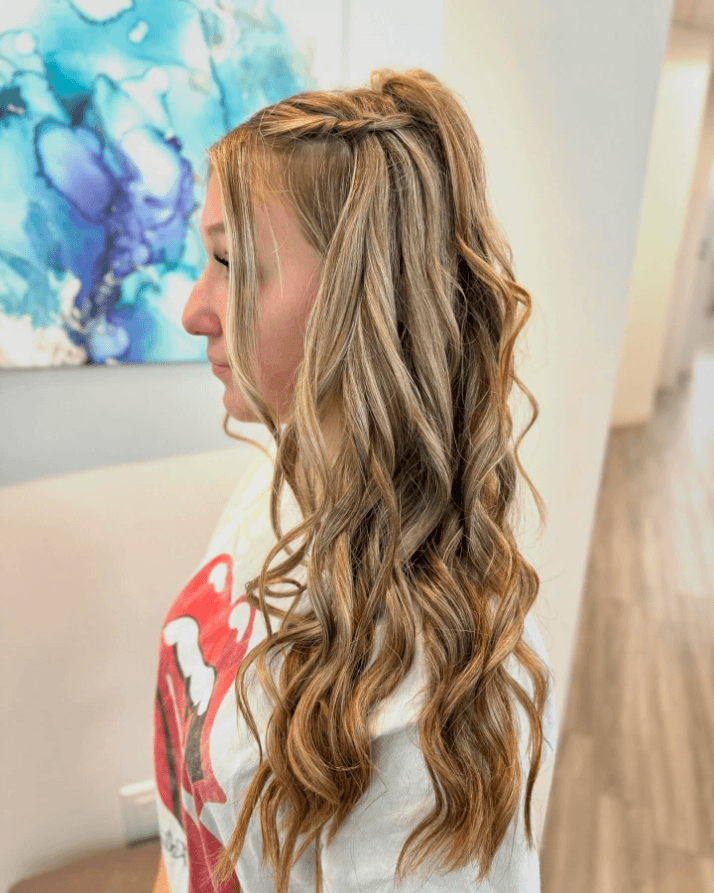 Effortlessly Glamorous Homecoming Waves