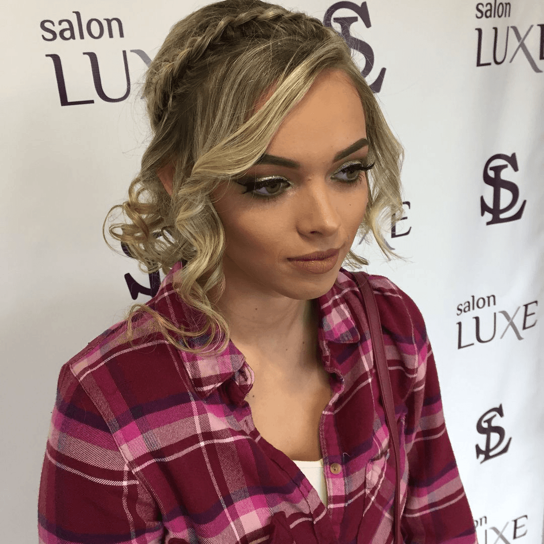 Elegantly Braided Crown Curls