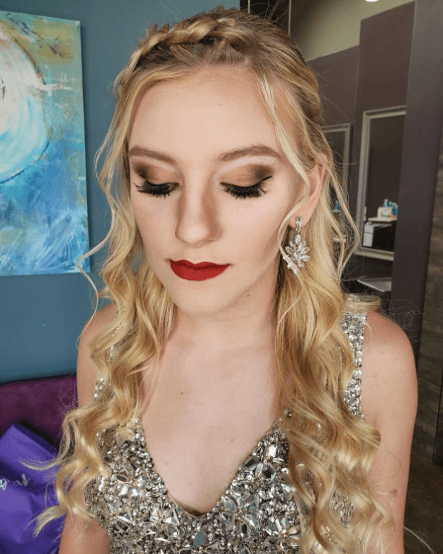 Braided Elegance in Curls