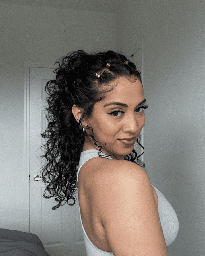 Elegant Curls and Clips