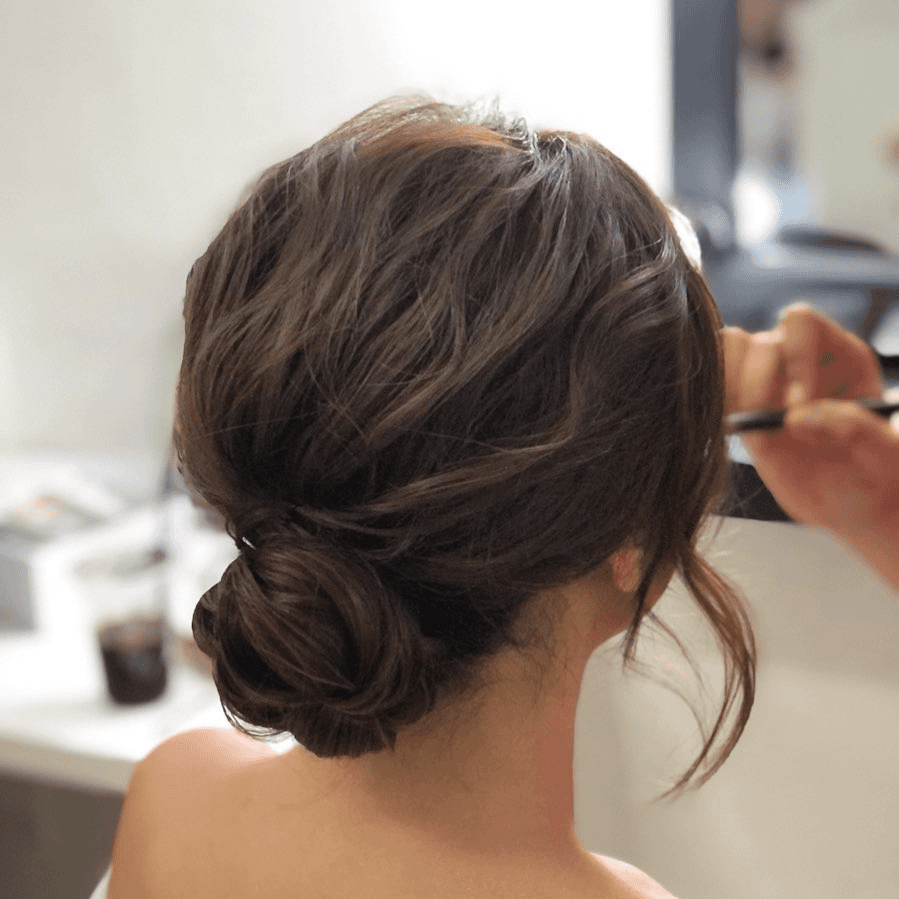 Effortless Low Bun Elegance