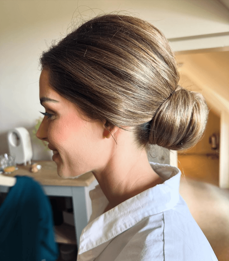 Elegant Low Bun Sophistication