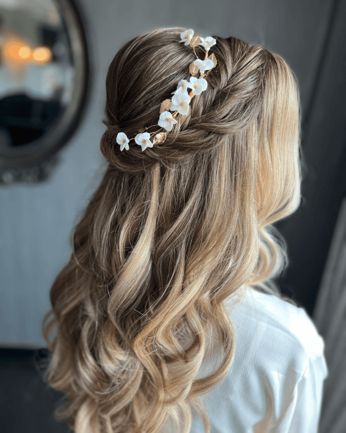 Whimsical Braided Floral Waves