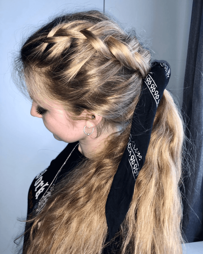 Casual Braided Ponytail Style