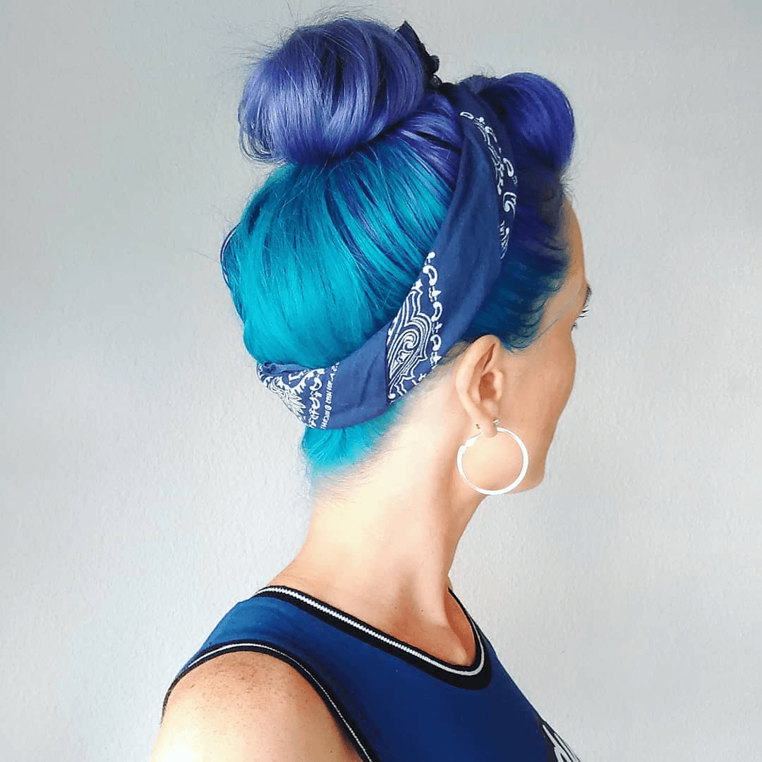 Retro Blue Hair Vibe