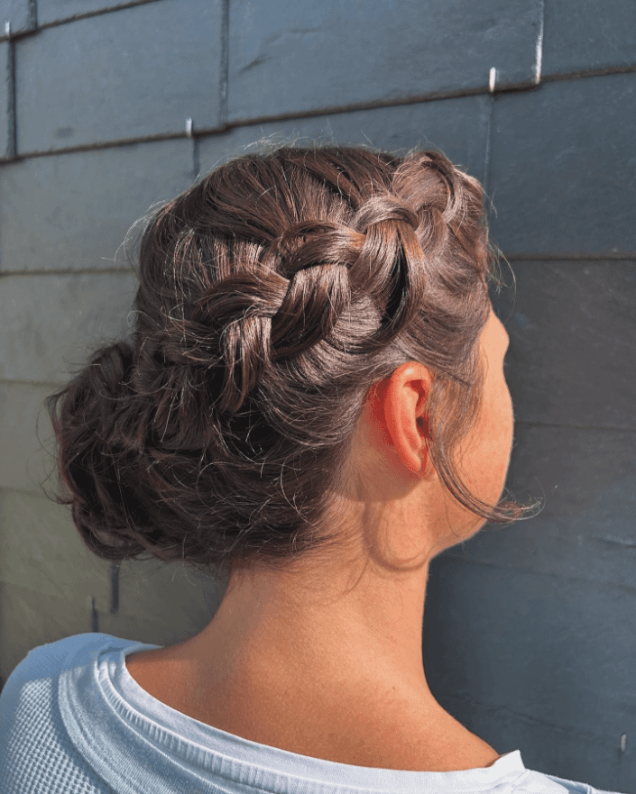 Effortlessly Chic Braided Updo