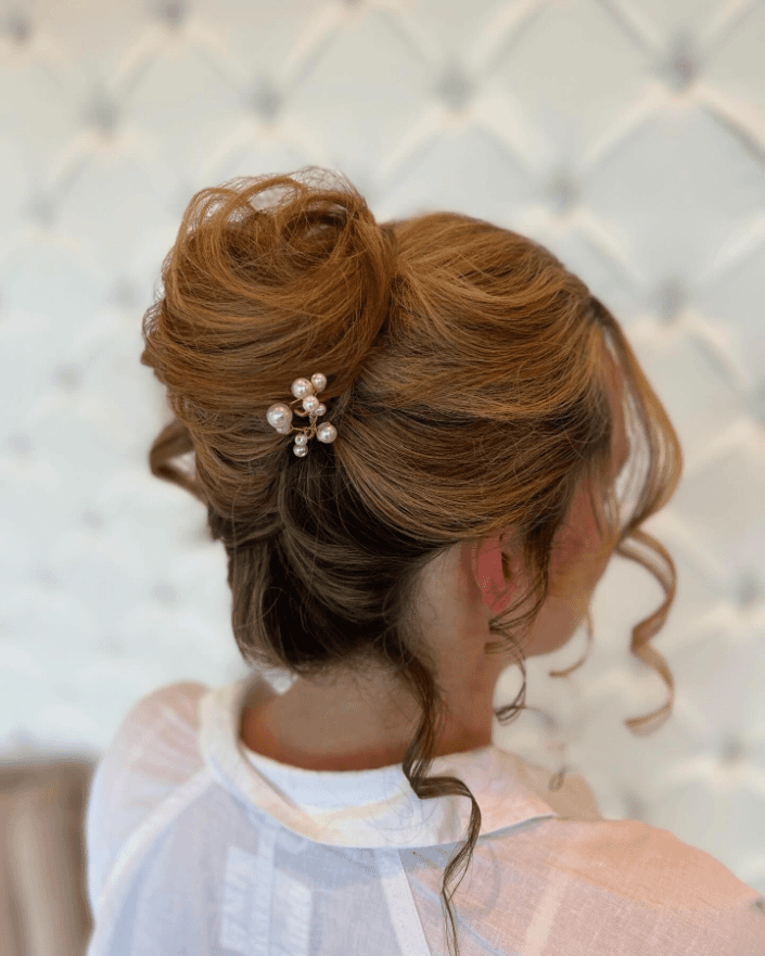 Summer Glamour Waves Updo