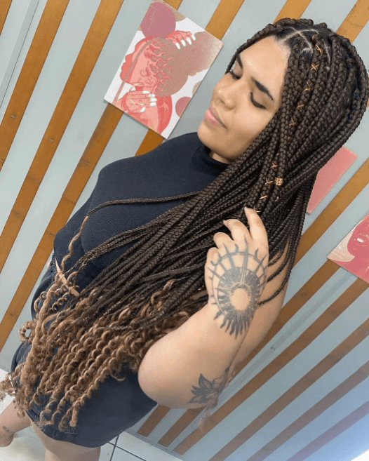 Ombre Box Braids Beauty