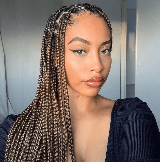 Golden Ombre Box Braids