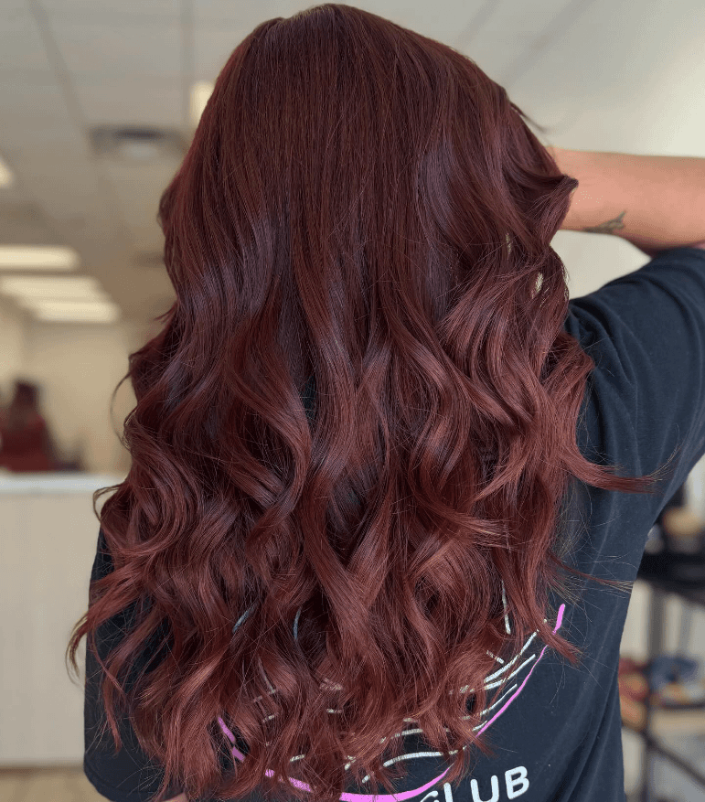 Autumn's Luscious Auburn Waves