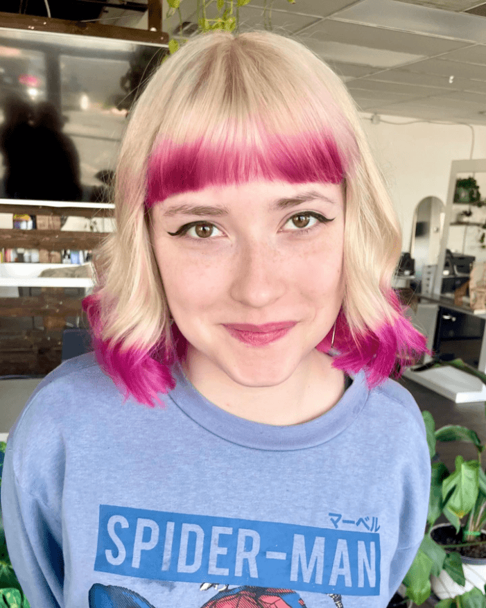 Punk Pink Platinum Waves