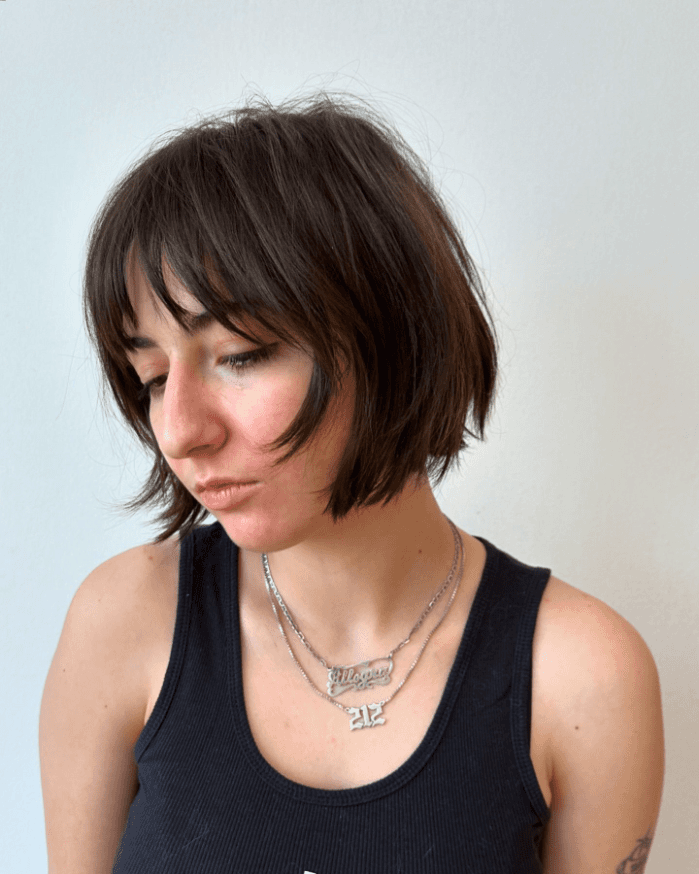 Grunge Chic Tousled Bob