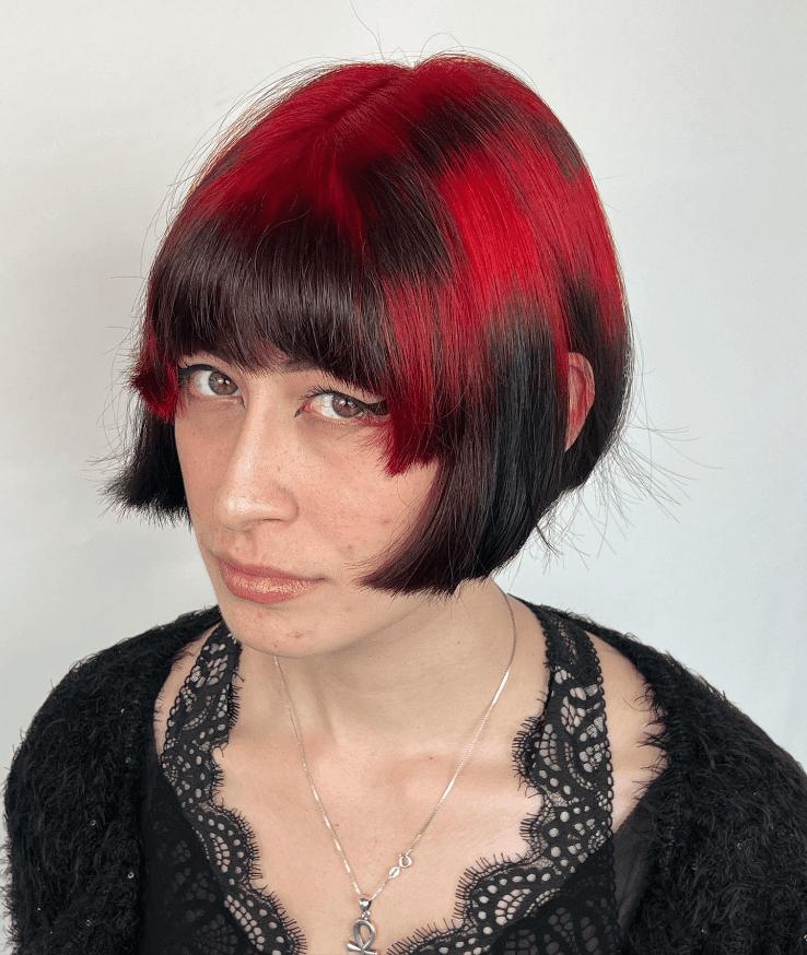 Grunge-Inspired Two-Tone Bob