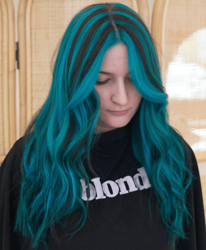 Teal Waves Grunge Glory