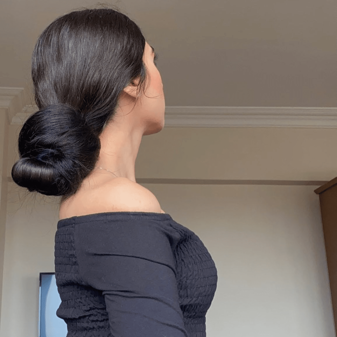 Elegant Low Bun Charm