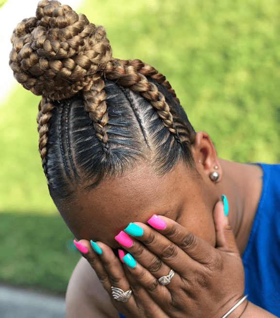 Braided Elegance High Bun