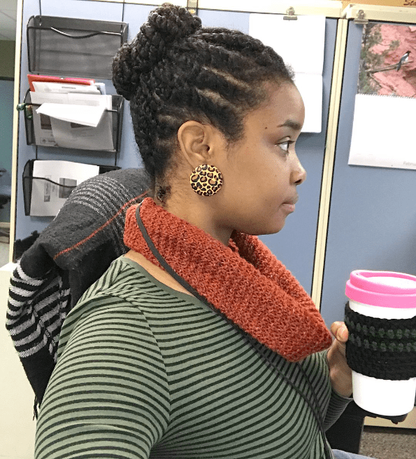 Elegant Cornrow High Bun