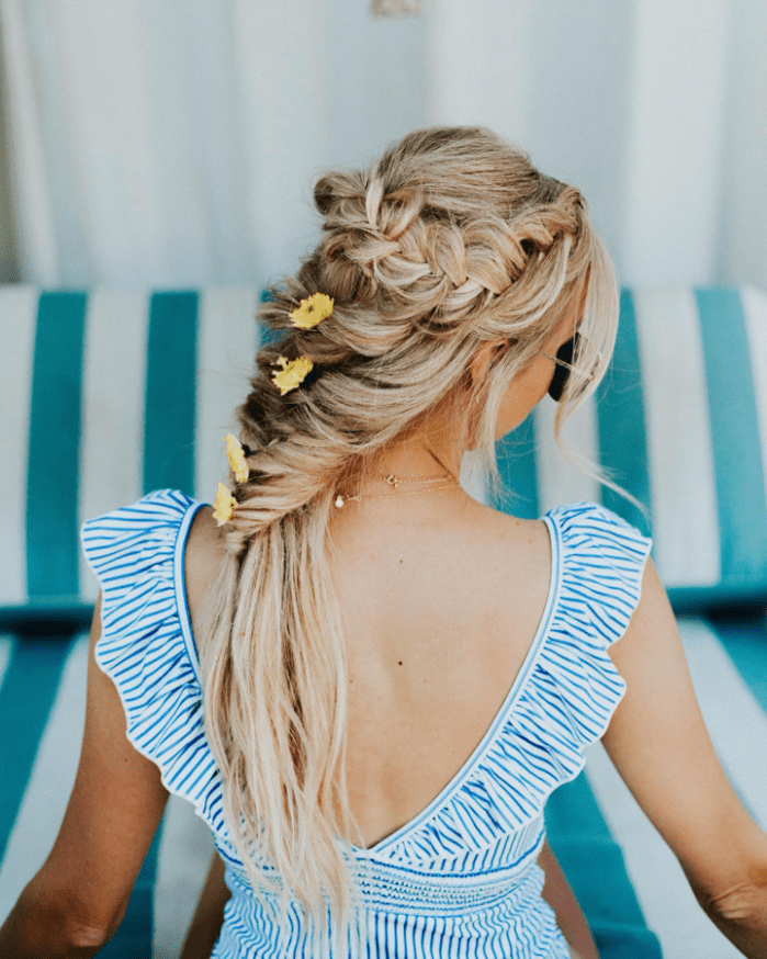 Effortlessly Chic Poolside Braid