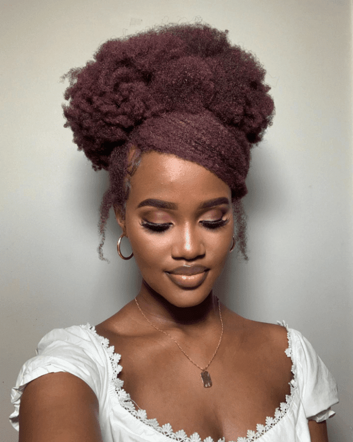 Auburn High Puff Elegance