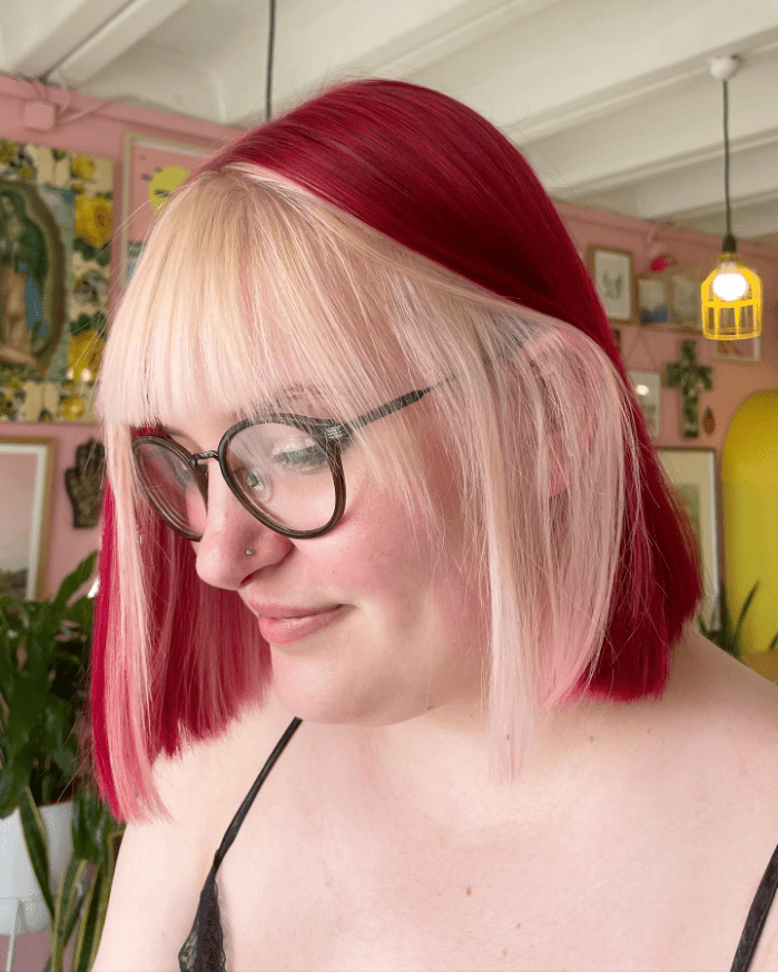 Edgy Two-Tone Bob