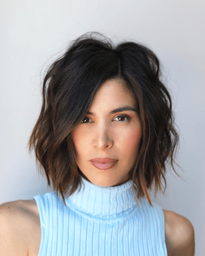 Effortless Chic Wavy Bob