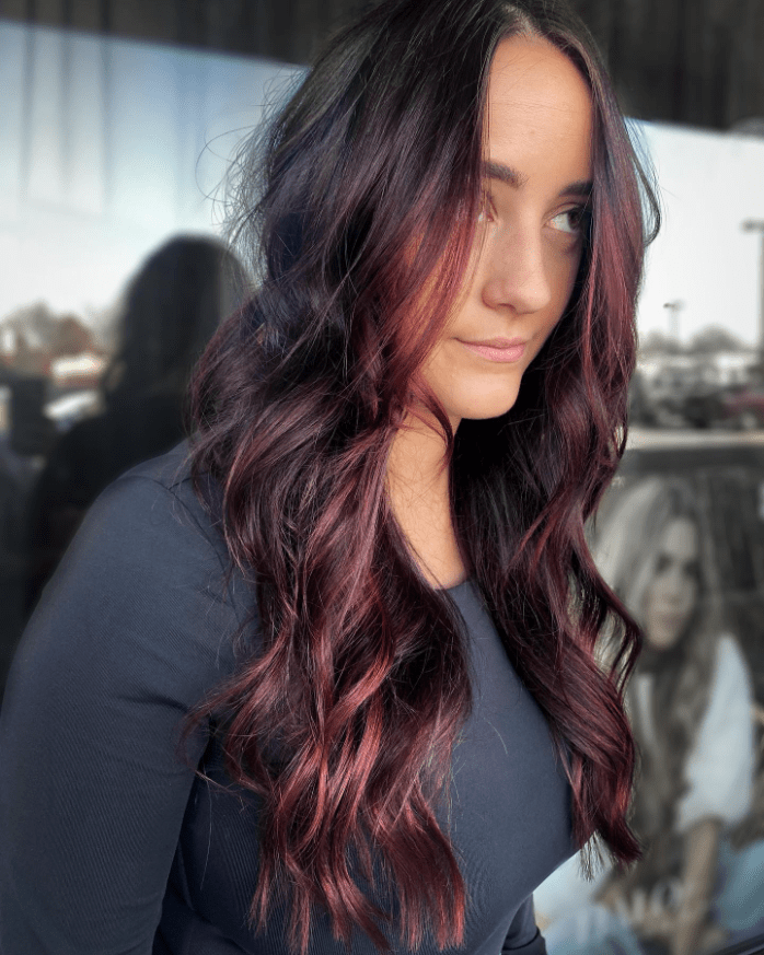 Elegant Burgundy Waves