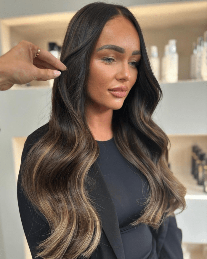 Elegant Caramel Balayage Beauty