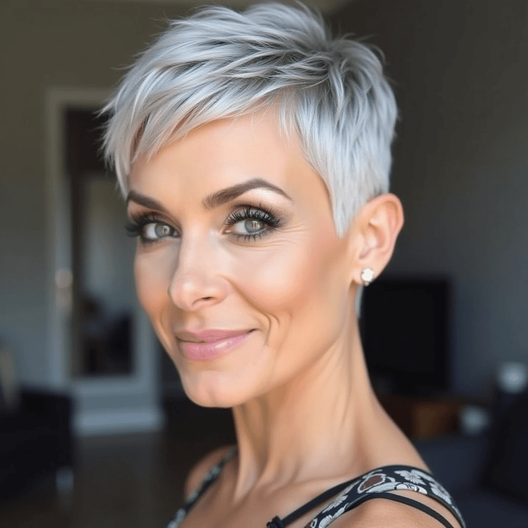 Platinum Pixie Modern Vibes