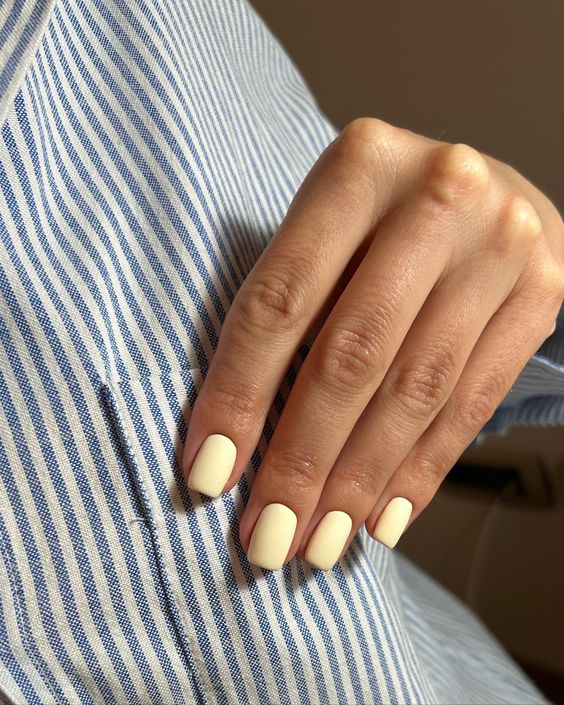 Buttercup Solid Manicure on Nail