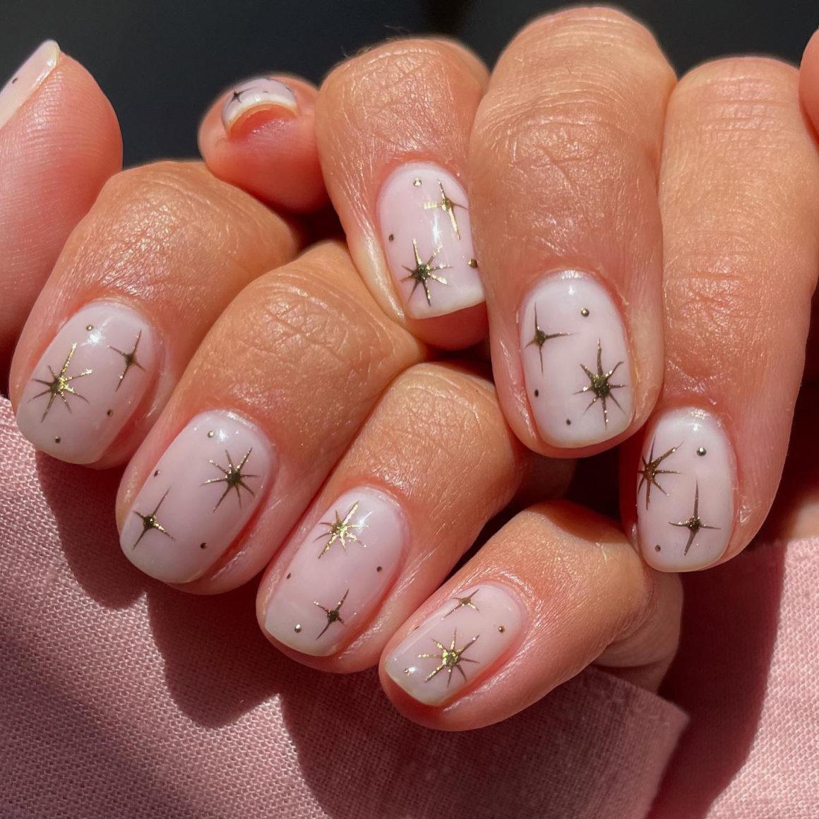 Star Milk Nails Manicure