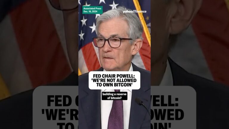 Fed Chair Powell: ‘We are not allowed to have Bitcoin’ #shorts