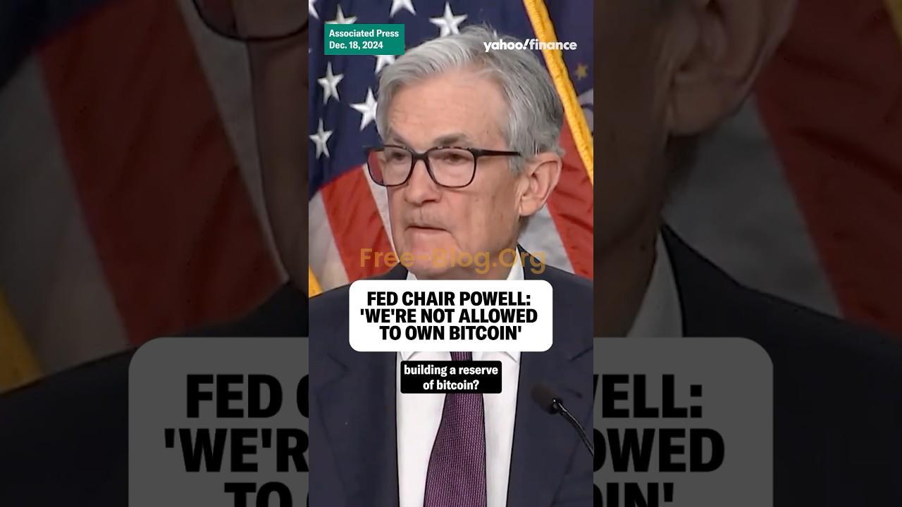 Fed Chair Powell: ‘We are not allowed to have Bitcoin’ #shorts