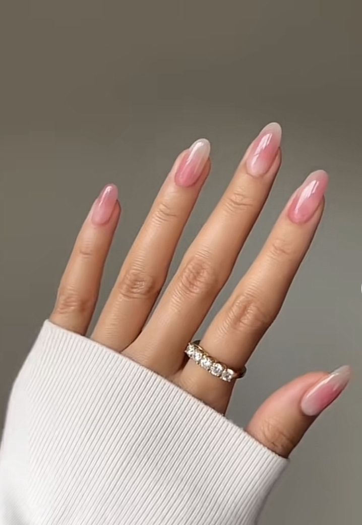 Pink ideas for nail ombré 2025