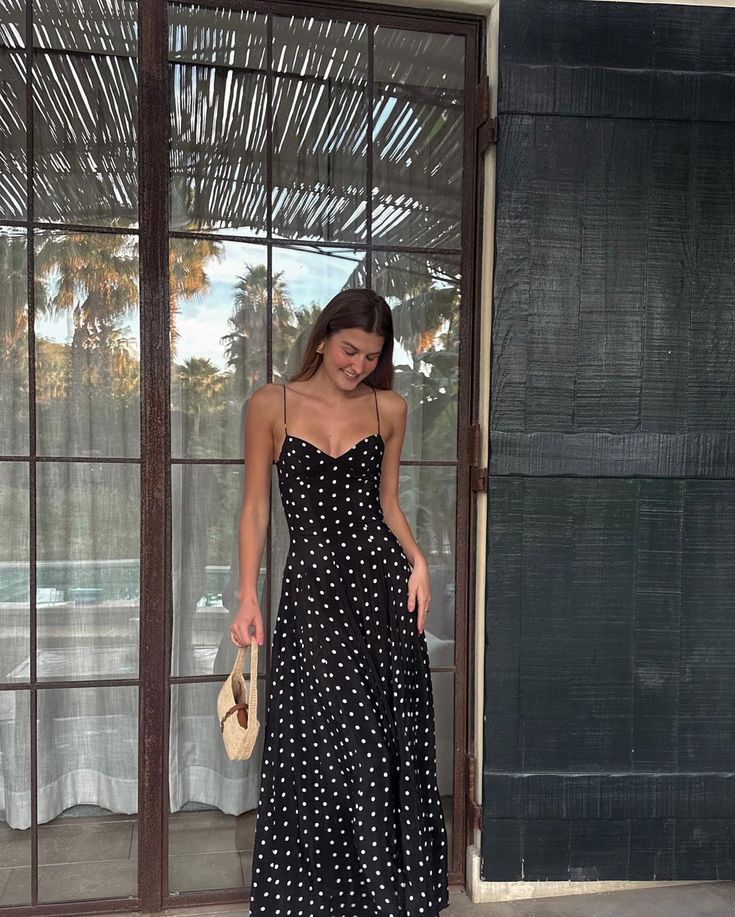 Black and white -dab -dot -dress