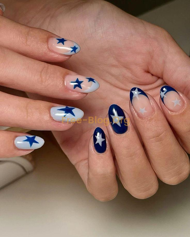 Simple Nail Ideas 4. July to copy for 2025