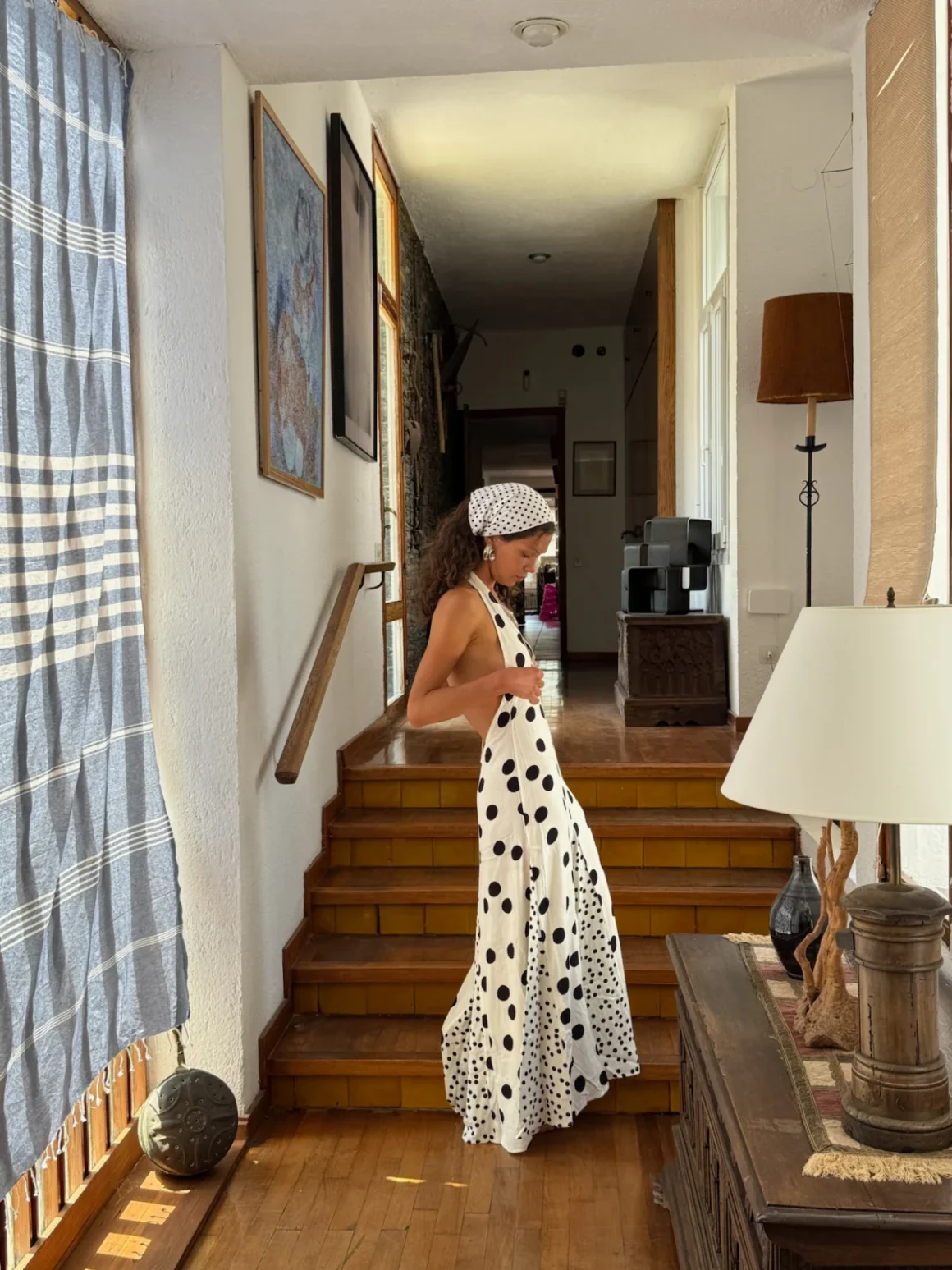 Polka dot maxi clothing fashion trend