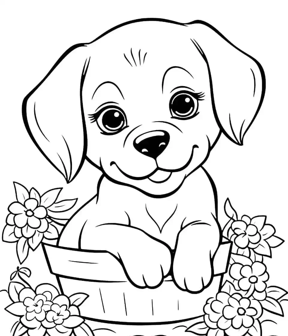 Explore our delightful collection of free dog coloring printables! Let your kids unleash their creativity with these fun pages. Perfect for a joyful and educational activity at home.