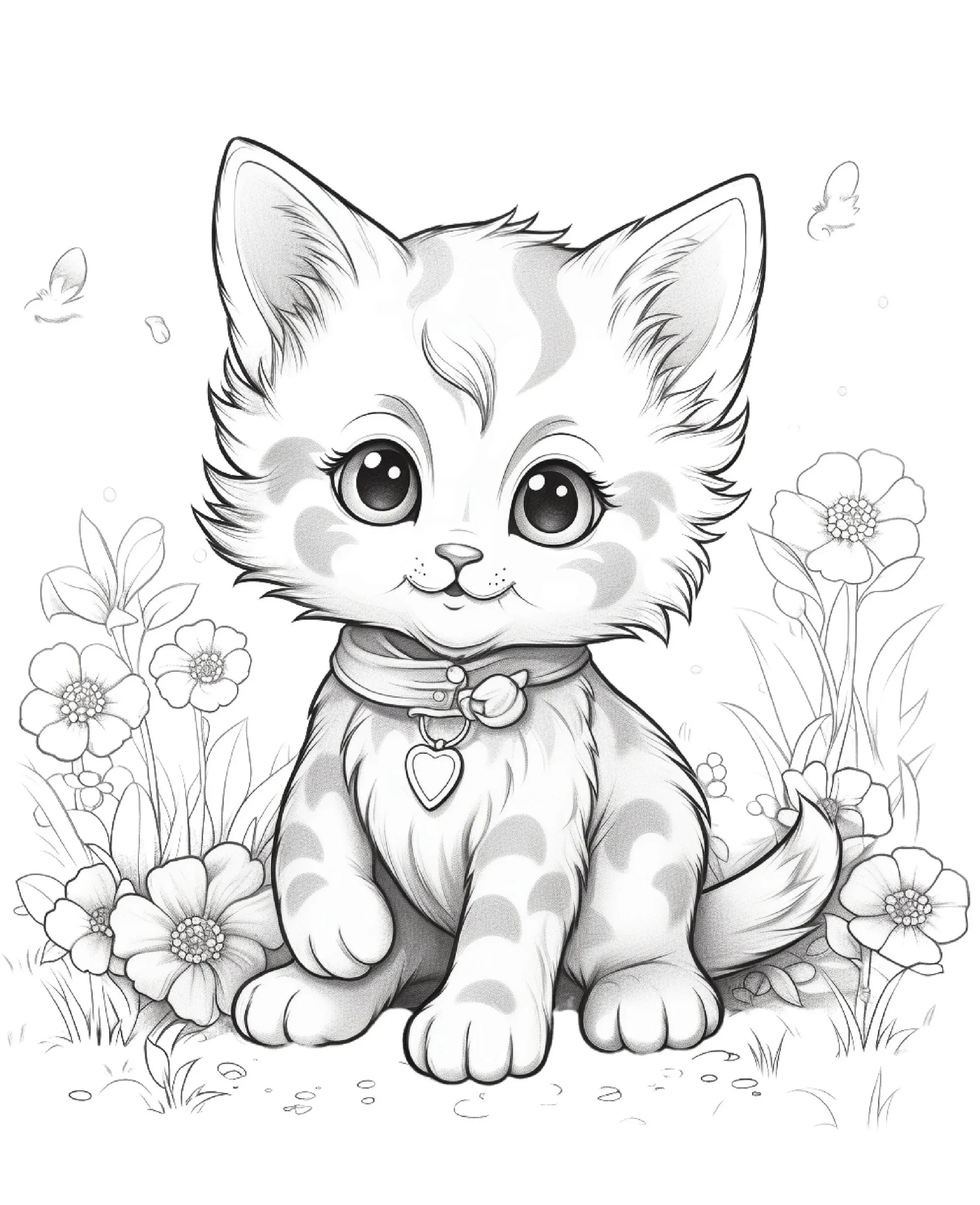 Explore our adorable collection of cute cat coloring pages for hours of creative fun! Let your imagination run wild as you bring these charming felines to life with your favorite colors. Perfect for kids and adults alike, these pages are sure to brighten your day.