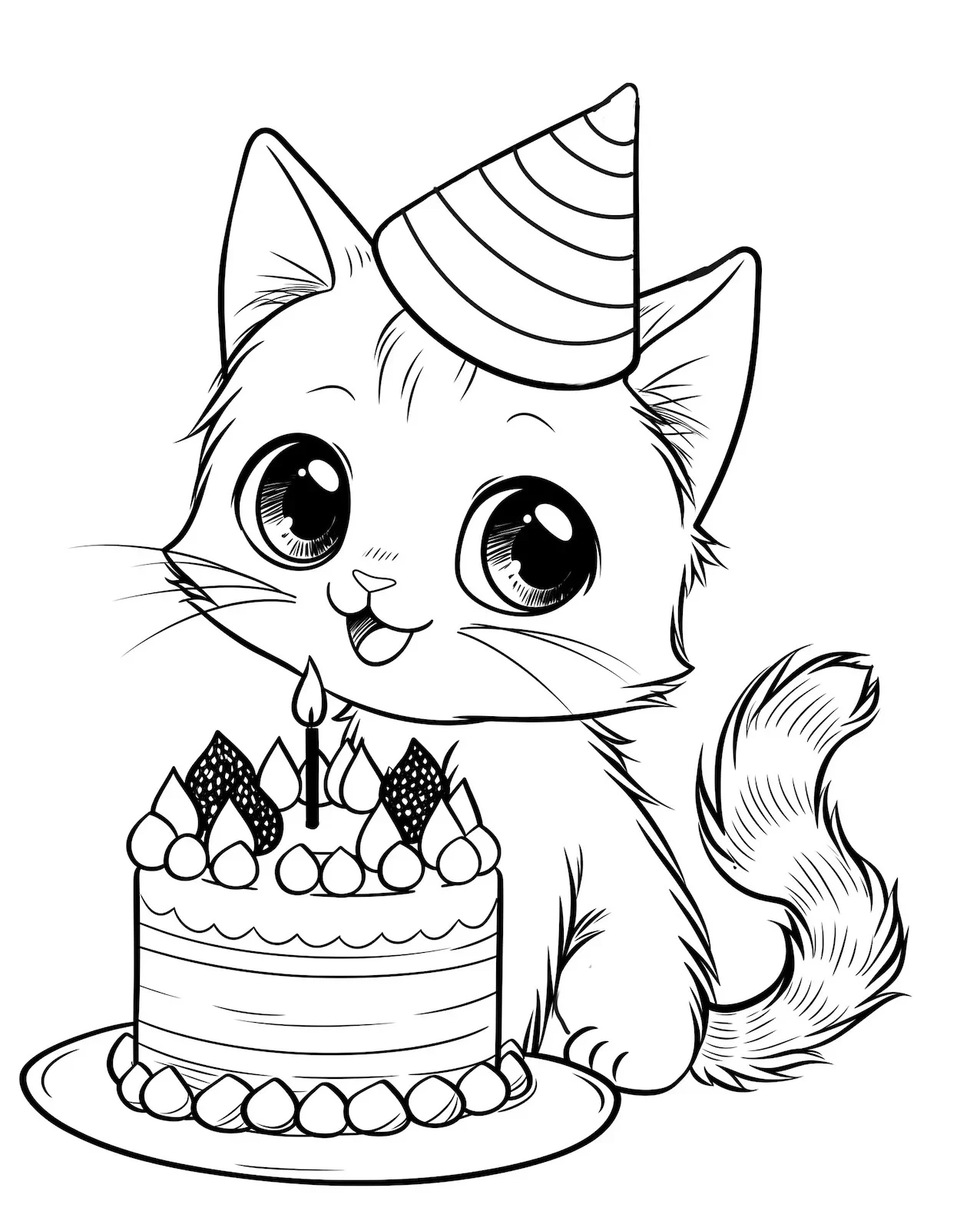 Explore our adorable collection of cute cat coloring pages! Unleash your creativity and add vibrant hues to these charming feline illustrations. Perfect for both kids and adults to enjoy a relaxing coloring experience.