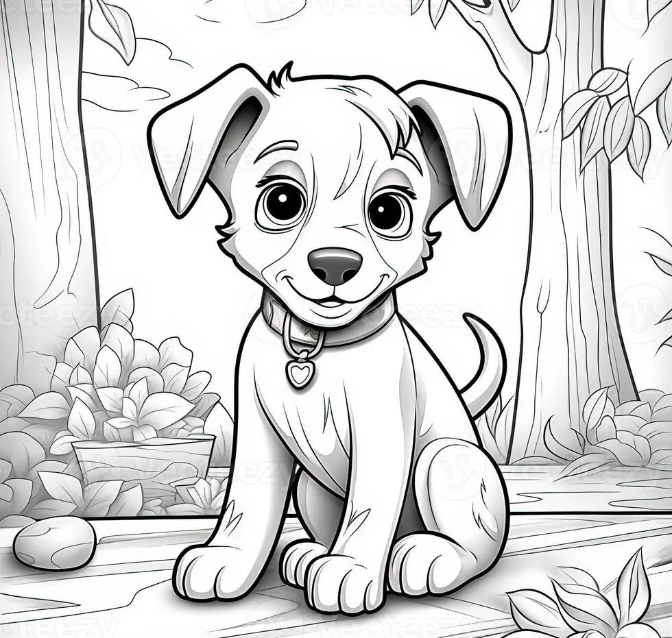Explore our adorable collection of cute dog coloring pages! Let your creativity flow as you bring these charming pups to life with your favorite colors. Perfect for kids and adults alike to enjoy a relaxing coloring session.